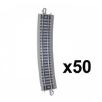 Bachmann 44884 19" Radius Curved E-z Track W/nickel Silver Rail (50) : Scale. Fixed Price $99.99.