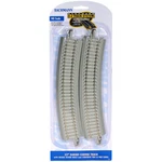 Bachmann 44703 22" Radius Curved E-z Nickel-silver Track W/ Concrete Ties (4) Ho. Fixed Price $16.99.