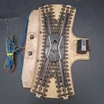 (a) Ho Gauge Marklin 5126 Electric Double Slip Switch Untested No Box. Fixed Price $24.99.