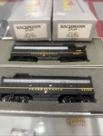 Bachmann Plus Emd F7A And F7B PRR#9651A #9648B Item No. 31215 31217. Fixed Price $110.00.