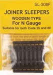 Peco SL-308F Additional Wooden Sleepers. Fixed Price $6.15.