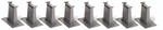 Bachmann Ho Tall Pier Set E-z Track 8-PIECE 44472. Fixed Price $35.98.
