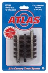 New Atlas Track # 6015 Nickel Silver Rail W/brown Ties 1-1/4 Inch (pack Of 4). Fixed Price $15.99.