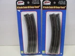 Atlas # 2520 Packs Of Code 80 Cruved Track 11" Radius 12 Total Scale. Fixed Price $10.00.