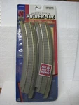 Ho Life-like Nickel Silver Curved Track, Grey Roadbed, 18" Radius 4PCS 21333. Fixed Price $13.25.