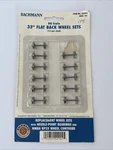 Bachmann Ho 33' Flat Back Wheels 12PCS BAC42904 New Open Box #11 Vintage. Fixed Price $14.95.