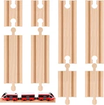 Liliful 8 Pcs Straight Wooden Tracks Expansion Train Adapters Connectors. Fixed Price $13.97.