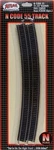 Atlas 2028 N Code 55 Track 21-1/4" Radius Full Curve PKG(6). Fixed Price $11.99.