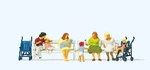 10522 Preiser Ho Set Women Sitting With Stroller Scale 1:87. Fixed Price $23.50.