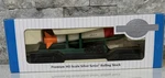 Ho Scale Bachmann Silver #18347 52' Center Depressed Flat Car With Missile Nos. Fixed Price $29.00.