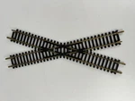 Ahm #2556 Ho Scale Brass Track Crossover Black Good. Fixed Price $7.49.