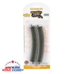 Bachmann 44801 11.25" Radius Curved Track (n Scale) (6 Pieces). Fixed Price $13.09.