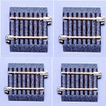 Kato 2-105 Ho Scale 60MM (2 3/8") Straight 4 Pcs Unitrack. Fixed Price $12.29.