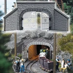 Busch 1471 Ho Scale Mine Entrance 2 Rail -- 9.5 X 4.3CM. Fixed Price $20.99.