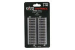 Scale Kato 2-140 Unitrack 123MM Straight (4 Pcs) HO15178. Fixed Price $12.99.