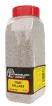 Woodland Scenics 1393 Scale Ballast Shaker Fine 32OZ Gray Blend. Fixed Price $13.99.