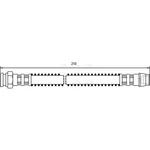 Apec Brake Hose HOS3006 Fits Peugeot - Engineered Performance And Long Life. Fixed Price $16.40.