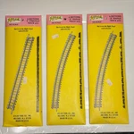 Atlas Ho Scale Track Lot 9 Straight 18 Radius Brass W Connectors. Fixed Price $49.88.