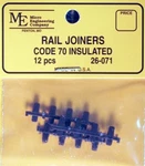 Micro Engineering Ho Scale Plastic Insulated Rail Joiners, Code 70 26-071. Fixed Price $5.93.