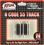 Atlas 2007 Code 55 Track W/nickel Rail & Brown Ties Straight. Fixed Price $5.99.
