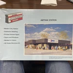 Walthers Cornerstone Series Ho Scale Amtrak Station Sealed Model Kit 933-3038. Fixed Price $29.00.