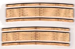 Blair Line 128 Ho Lane Curved 23-25" Laser-cut Wood Grade Crossings Sets. Fixed Price $5.15.