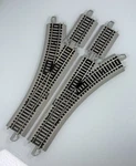 Bachmann Ho Scale E-z Track Command Right & Left Hand Switch Turnout W/ Dcc, 4PC. Fixed Price $139.95.