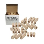 Wooden Train Track Piece Pack - 100% Compatible With All Major Brands Inc.... Fixed Price $86.09.