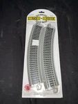 Bachmann E-z Radius Curved Train Track System Nickel Silver Rails 18" No. 44501. Fixed Price $14.99.