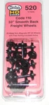 Kadee Ho Scale # 520 Smooth Back Freight Wheels 33" RP-25 / Code 110 New. Fixed Price $12.95.