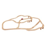 Amazon Basics 65-PIECE Wooden Train Set With Railway Tracks,. Fixed Price $45.17.