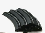 Bachmann Ho E-z Track Curved Black Roadbed Steel Rail Lot Of 3 Sections 1:87. Fixed Price $27.95.