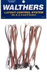 Walthers Layout Control System 942-112 Connecting Cable Pkg (5). Fixed Price $11.03.