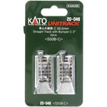 Kato Scale Unitrack Hayes Bumper Type 50.5MM 2" Pcs 20-048. Fixed Price $9.63.