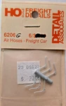 Detail Associates FC6206 Freight Car Air Hoses Black (6 Pcs) Nos. Fixed Price $6.95.
