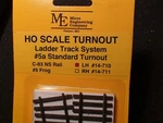 Micro- Engineering #14-710 Ho Ladder Track System Turnout Lh #5A Code 83. Fixed Price $42.95.