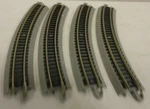 Sections Of Bachmann 44801 Scale 11.25" Radius Curve Ez Track New From Set. Fixed Price $11.99.