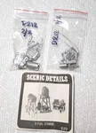 Woodland Scenics D212 Ho Scale 3 Fuel Stands Nos (complete). Fixed Price $12.00.