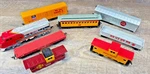 Lot (8) Of Ho Scale Bachmann Coach, Freight, Gondola, Flat, & Caboose Cars. Fixed Price $39.99.
