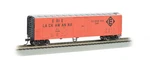 Bachmann Ho Scale #17928 Erie Lackawanna 50' Steel Reefer Car New In Box. Fixed Price $18.88.