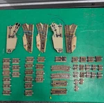 Rklin Ho M-track Lot Electric Switches Straight Curve Tracks 3-RAIL (015). Fixed Price $126.27.