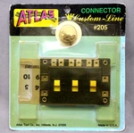 Atlas #205 Custom-line (3-SWITCH) Connector, Ac / Dc Compatible, C9. Fixed Price $7.95.
