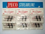 Peco Products SL-31 B Oo Gauge T-type De-coupler For Trix Track, Shelf Card Of 6. Fixed Price $28.98.