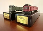 2X Used Bachmann Spectrum Doodlebug Boston & Maine Maroon And Green Undecorated. Fixed Price $69.99.