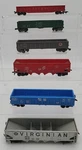 Lima & Other Ho Scale Assorted Freight Cars: 83116, 2610, 127, 128, 300747. Fixed Price $54.99.