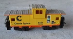 Vintage Ho Scale Bachmann Chessie B&o 3966 Caboose Car. Fixed Price $14.00.