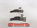 Fleischmann Model Track H0 Dc 2X 6046R Curved Switch With 6422 Mint #EI974-0.5. Fixed Price $52.05.