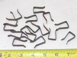 (16) American Flyer 693/26693 Gauge 1/4" Wide Track Lock Clips-rusty. Fixed Price $6.95.