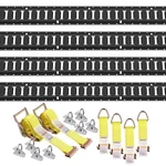 Tie-down Kit 5 Ft. E-tracks Set With 4 Steel Rails, 8 O-ring Anchor. Fixed Price $106.11.