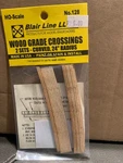 Blair Line #128 Sets Of Curved Wood Grade Crossings 24" Radius H.o. 1:87. Fixed Price $6.99.